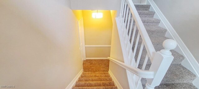 880 Wilson Blvd N, Naples, FL 34120 - staircase with carpet flooring and baseboards