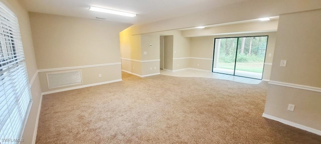 empty room with light carpet