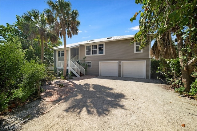 view of front of home featuring a garage