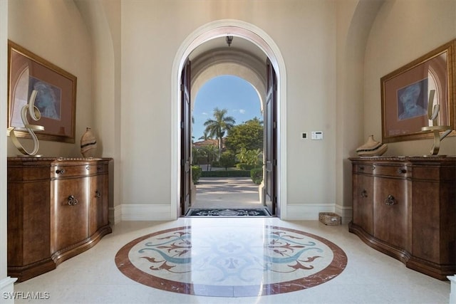 view of foyer entrance