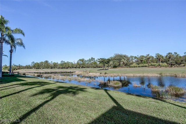 view of water feature