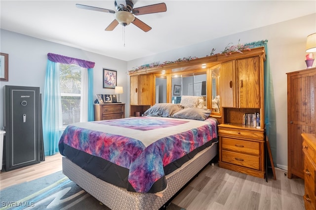 1744 SW 15th St, Cape Coral, FL 33991 - bedroom featuring light wood-type flooring and ceiling fan