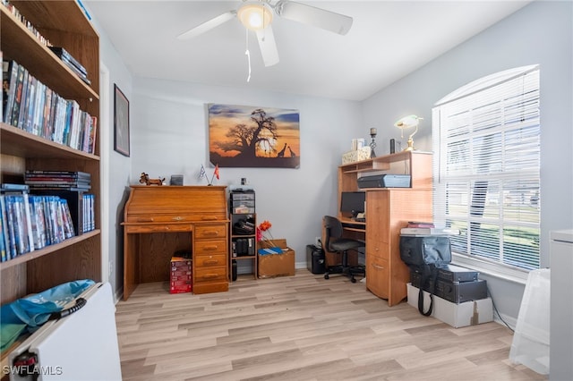 1744 SW 15th St, Cape Coral, FL 33991 - office space with light wood-type flooring and ceiling fan