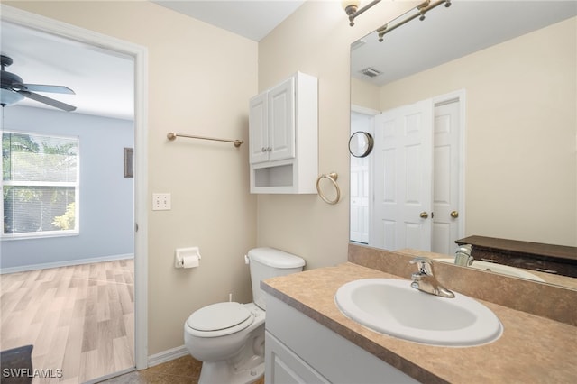 1744 SW 15th St, Cape Coral, FL 33991 - bathroom featuring a ceiling fan and vanity