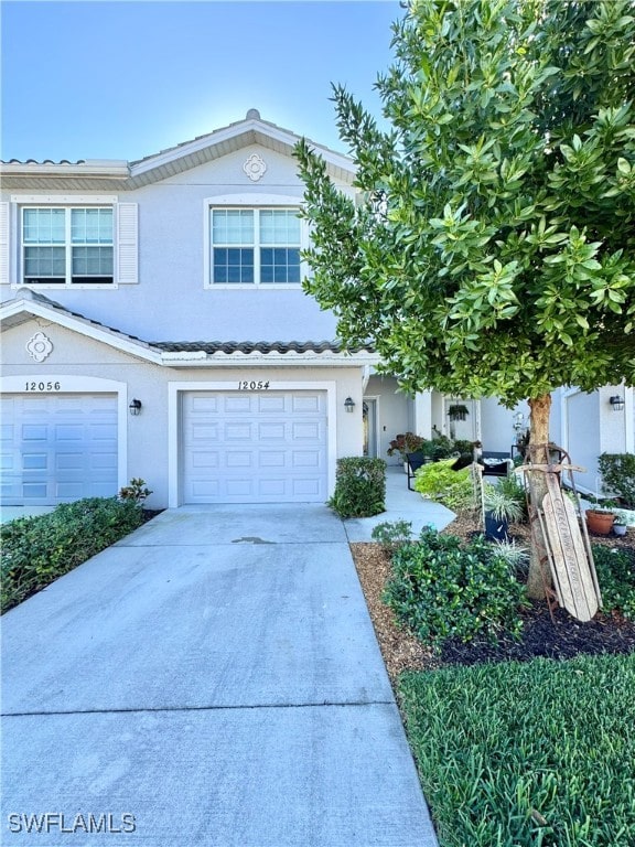 front of property featuring a garage