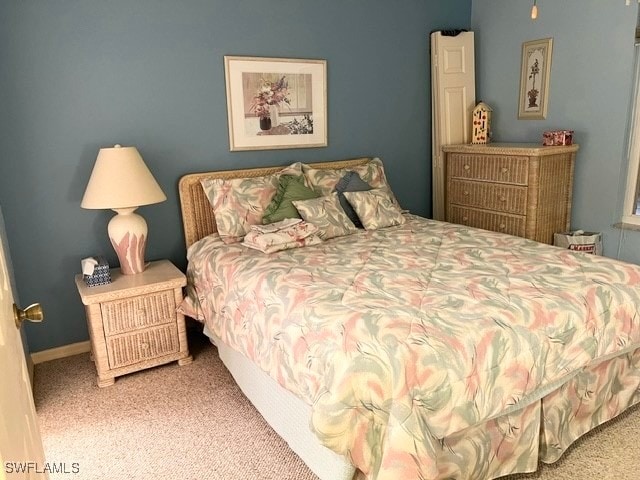 bedroom featuring carpet floors