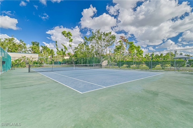 view of sport court