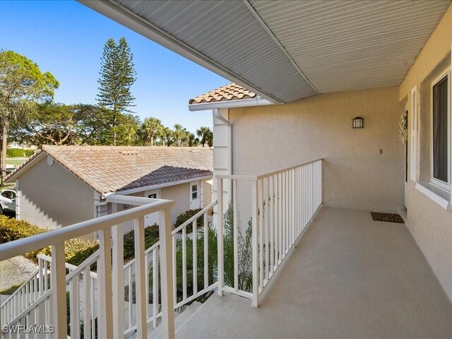 view of balcony