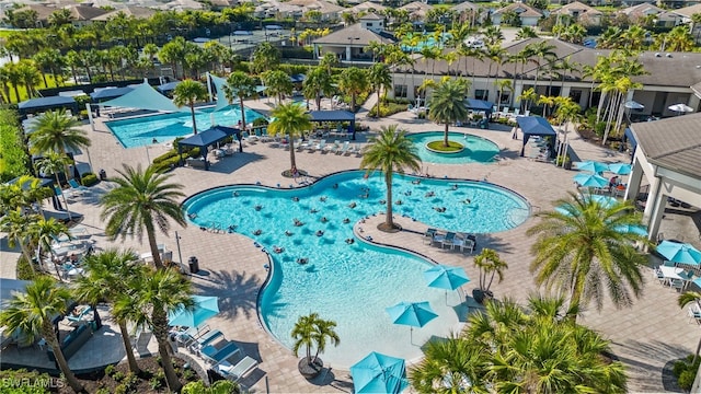 view of pool with a patio area