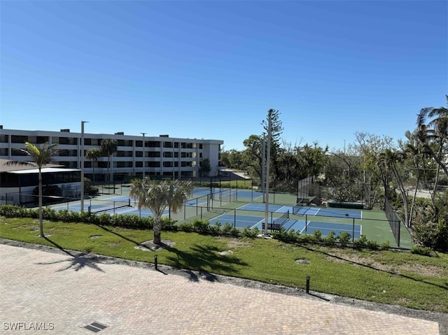 view of sport court