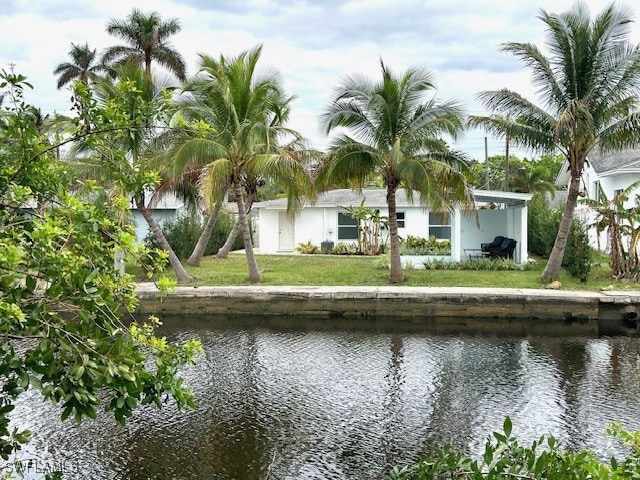 view of water feature