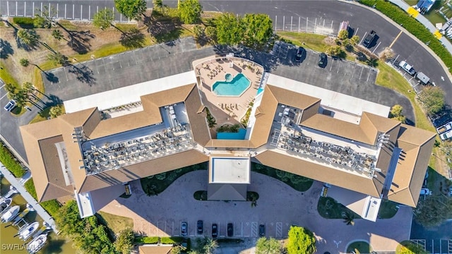 13105 Vanderbilt Dr Unit 802, Naples, FL 34110 - aerial view of a pool area