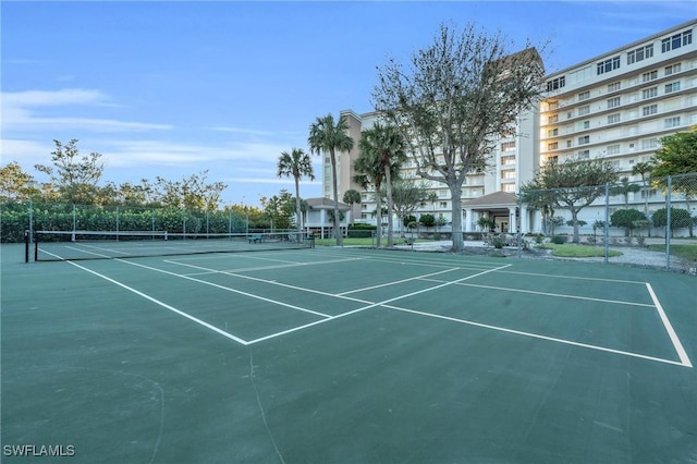 view of tennis court