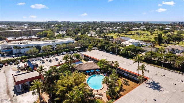 birds eye view of property