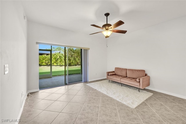 1101 Winding Pines Cir Unit 107, Cape Coral, FL 33909 - unfurnished room featuring a ceiling fan and light tile patterned flooring