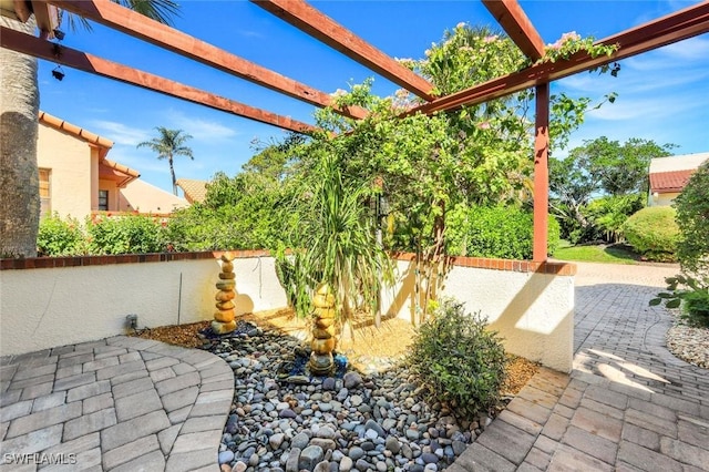 view of patio / terrace with a pergola