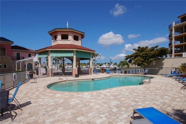 view of pool with a patio