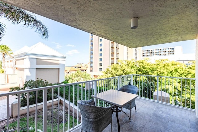 view of balcony