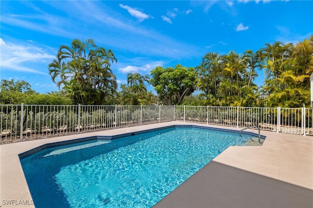 view of pool with a patio area