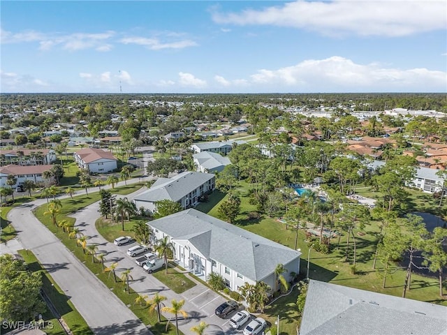 bird's eye view featuring a residential view