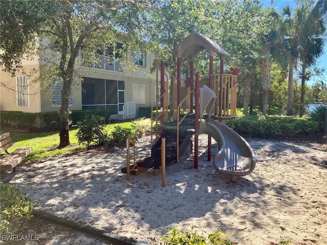 view of jungle gym