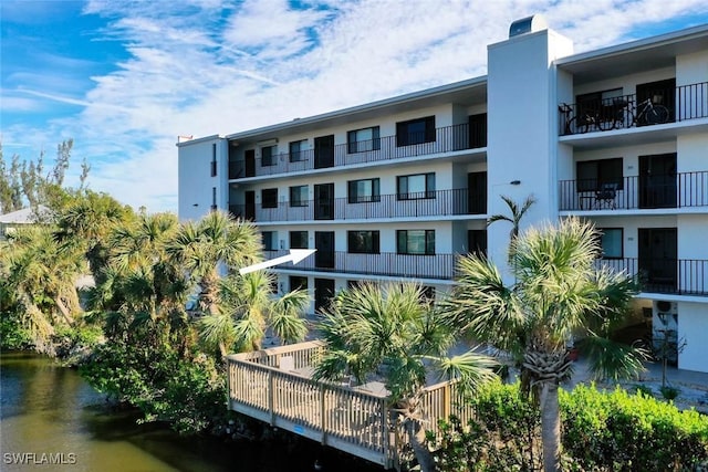 view of property featuring a water view