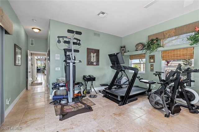 view of exercise room