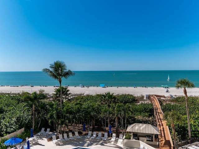 water view featuring a view of the beach