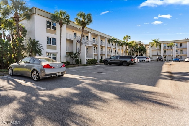 view of uncovered parking lot