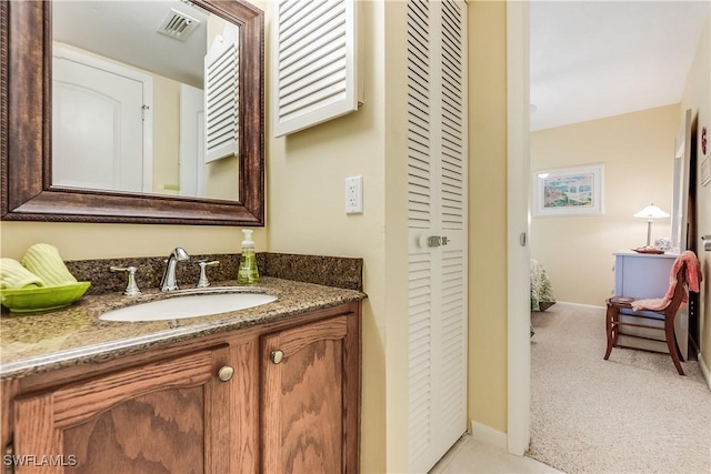 bathroom with vanity