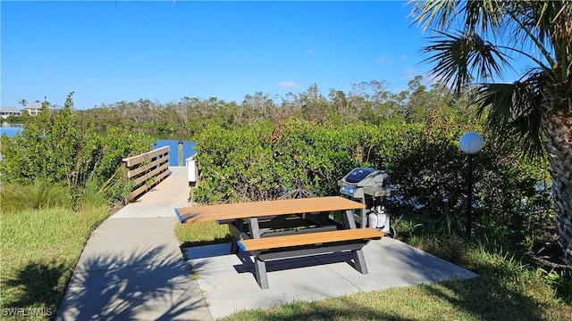 view of home's community featuring a water view