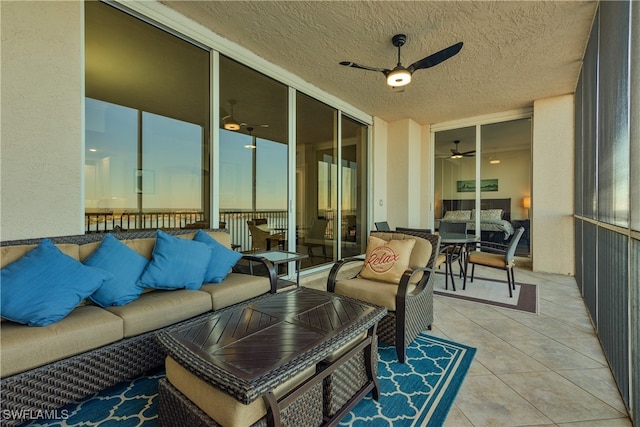 view of sunroom