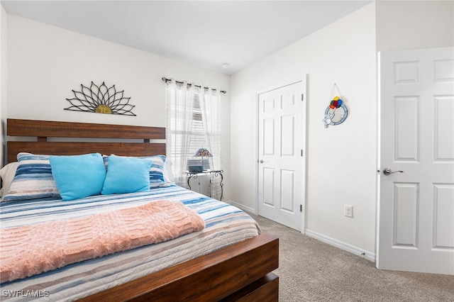 bedroom with carpet flooring