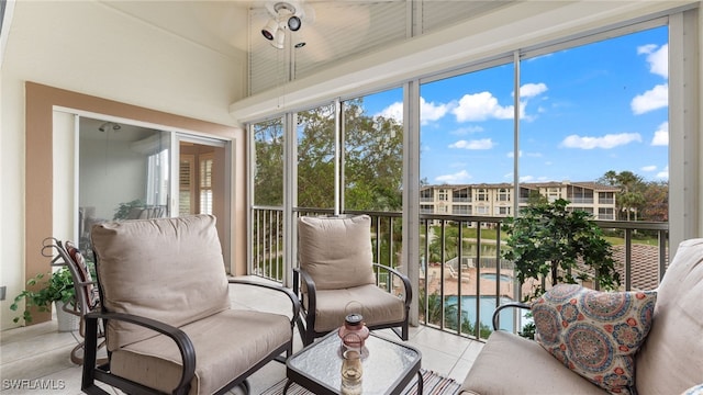 view of sunroom / solarium