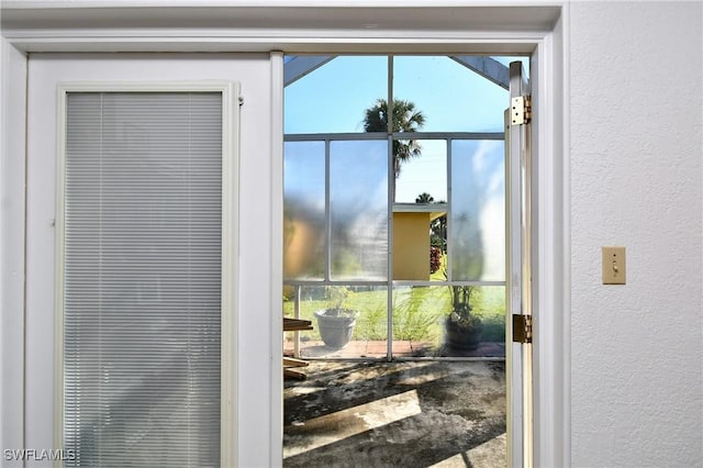 view of doorway to outside