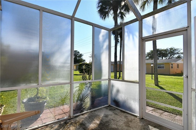 sunroom / solarium with plenty of natural light