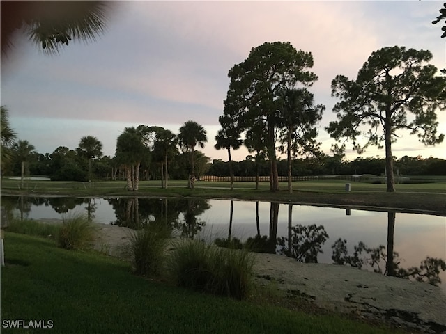 view of water feature