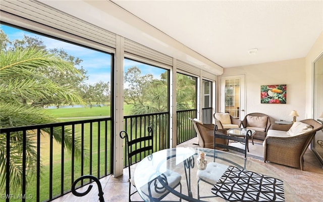 view of sunroom / solarium