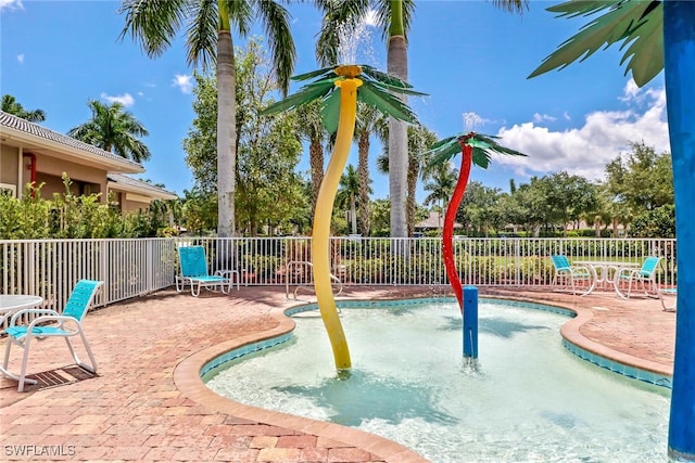 view of pool with a patio