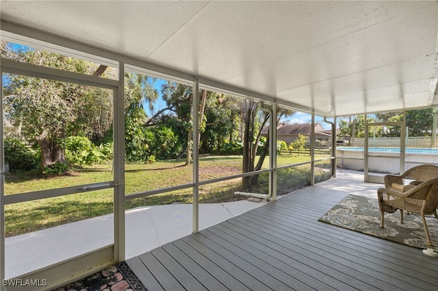 sunroom / solarium with plenty of natural light