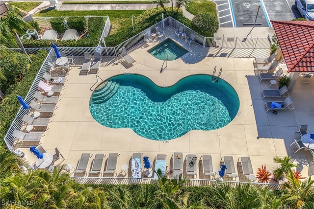 view of pool