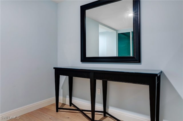 interior space featuring hardwood / wood-style floors