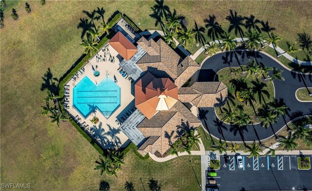 15140 Yellow Wood Dr, Alva, FL 33920 - drone / aerial view of a pool