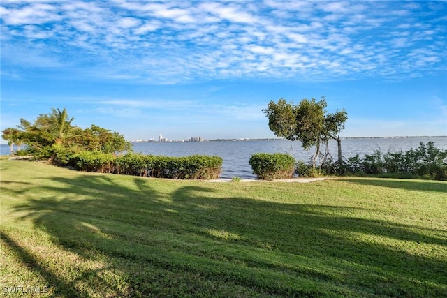 view of water feature