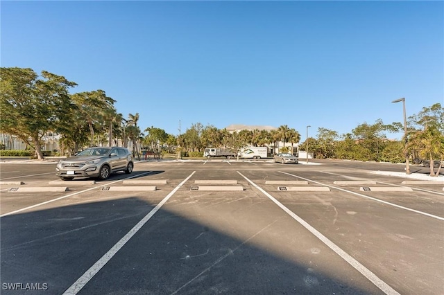 view of parking / parking lot