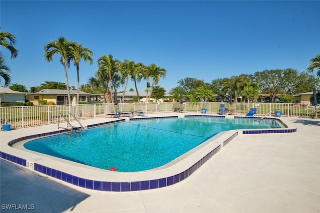 view of pool with a patio area