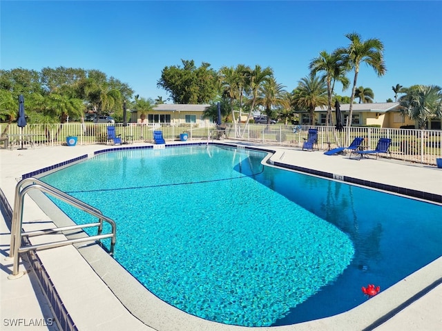 view of pool with a patio