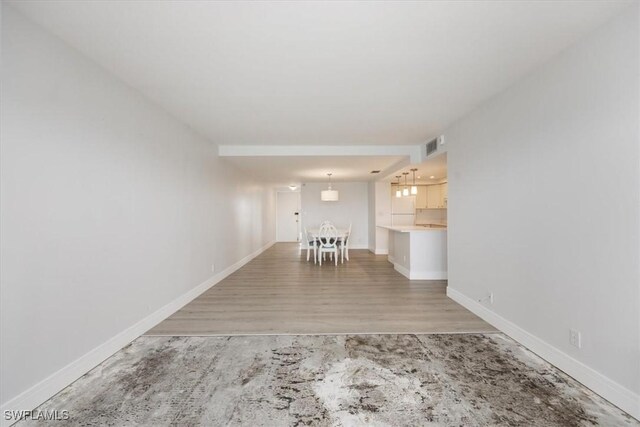 interior space featuring hardwood / wood-style floors