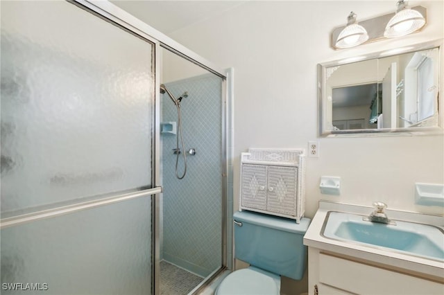 235 Thistle Ct, Lehigh Acres, FL 33936 - full bath with vanity and a shower stall