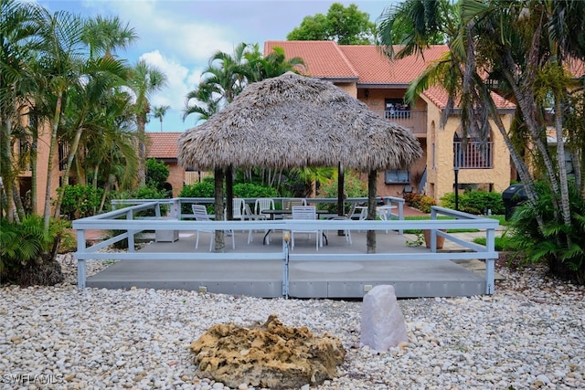 view of home's community featuring a gazebo